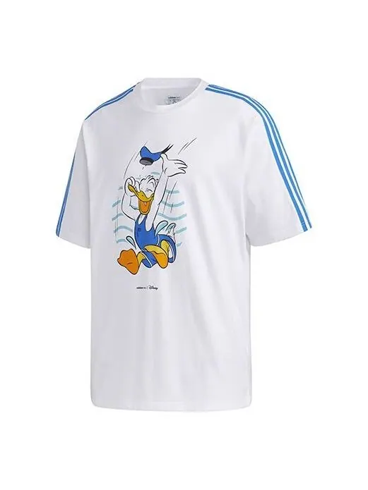 Футболка men's neo donald duck sports short sleeve white t-shirt Adidas — изображение 1 из 4, черный