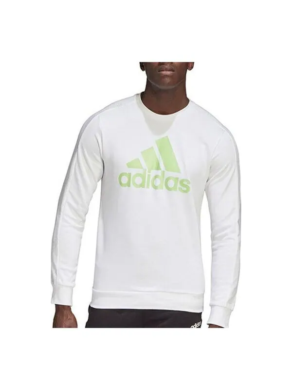 Толстовка adidas Casual Sports Round Neck Pullover White — изображение 1 из 3, белый