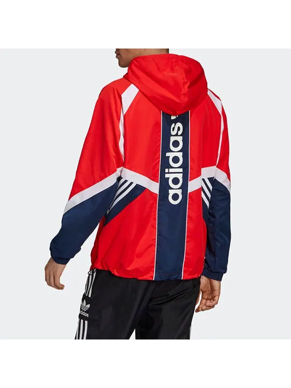 Ветровки оригинальные sprt us wb 1 спортивная куртка красная Adidas — изображение 4 из 4, красный