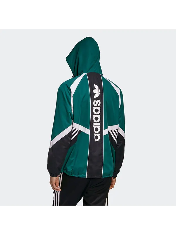 Ветровки оригинальные sprt us wb 1 спортивная куртка зеленая Adidas — изображение 4 из 4, зеленый