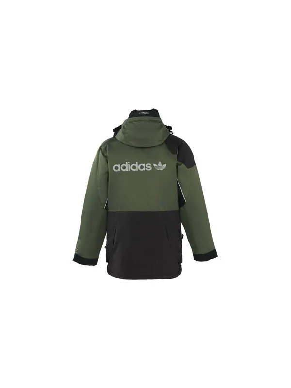 Пуховик adidas originals Down Jacket Men Black/Green — изображение 2 из 4, мульти