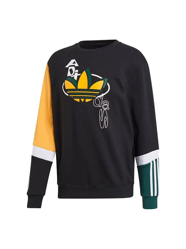 Толстовка adidas originals Sprt US FT Crew Sweatshirt - Black — изображение 1 из 4, черный