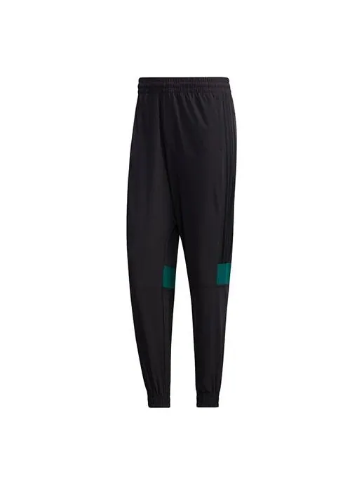 Спортивные штаны adidas neo M Ss Tcns Tp 2 Colorblock Bundle Feet Casual Loose Sports Long Pants — изображение 1 из 4, черный