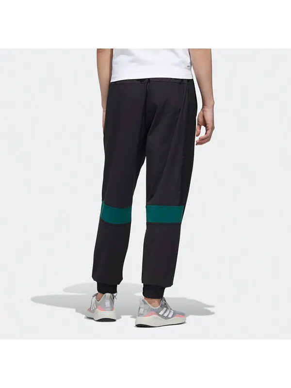 Спортивные штаны adidas neo M Ss Tcns Tp 2 Colorblock Bundle Feet Casual Loose Sports Long Pants — изображение 4 из 4, черный