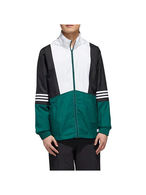 Куртка adidas neo SS TCNS WB 1 Jacket Men Green — изображение 3 из 4, зеленый
