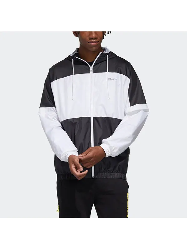 Ветровки neo w esntl 3s wb sport coat Adidas — изображение 3 из 4, черный