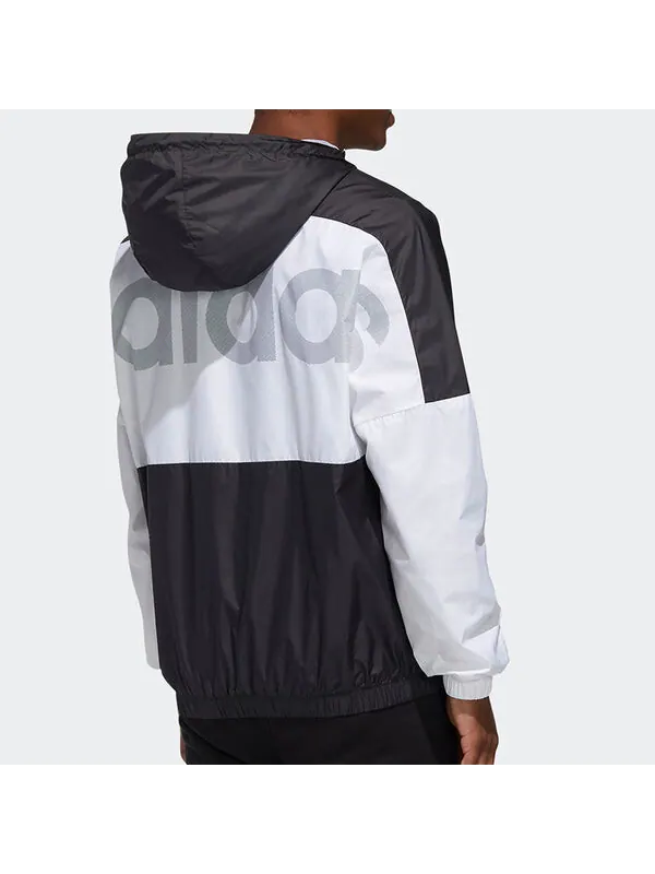 Ветровки neo w esntl 3s wb sport coat Adidas — изображение 4 из 4, черный