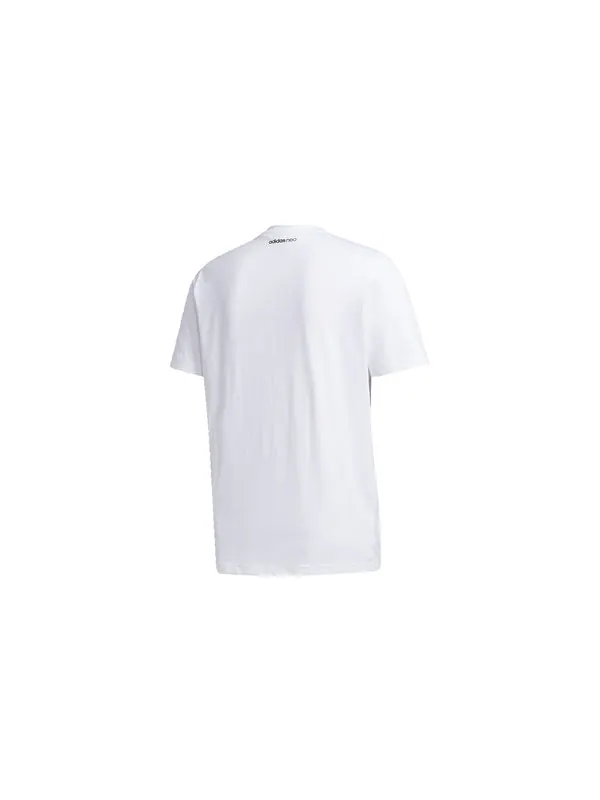 Футболка neo m fav tcns tee1 alphabet printing sports short sleeve white Adidas — изображение 2 из 4, белый
