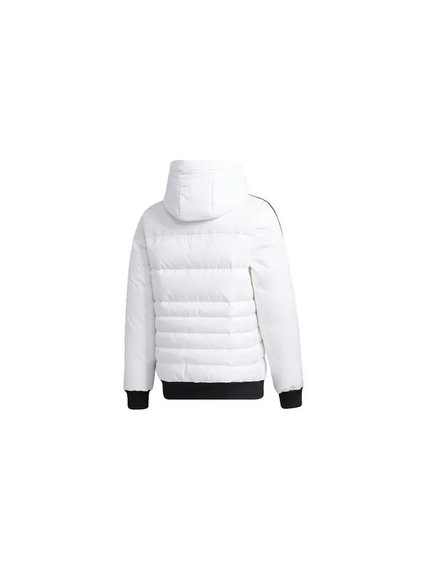 Пуховик adidas neo M Sprt Dwn Puff Casual Sports hooded down Jacket White — изображение 2 из 4, белый
