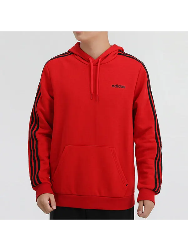 Толстовка adidas neo Athleisure Casual Sports hooded Pullover Red — изображение 3 из 4, красный