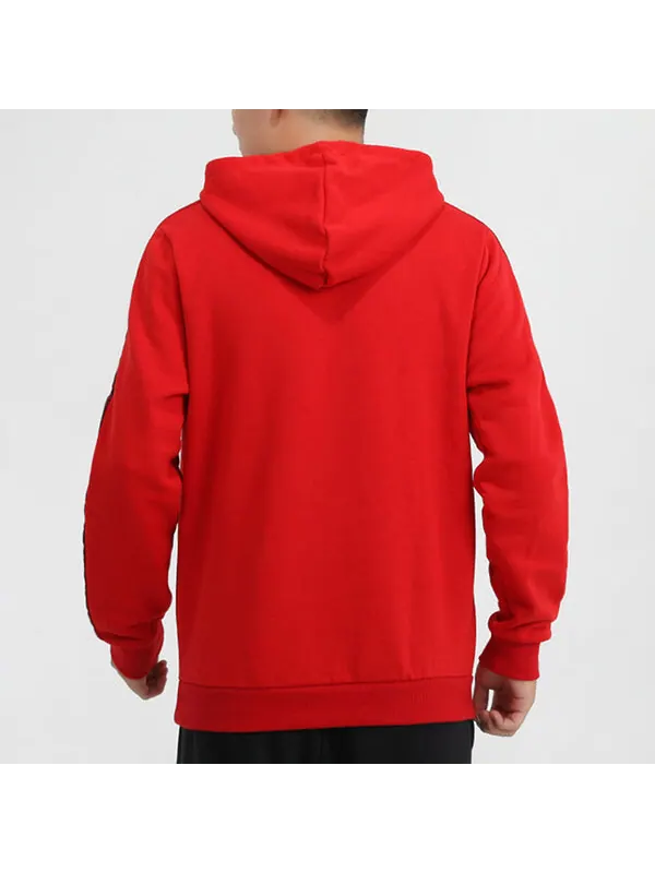 Толстовка adidas neo Athleisure Casual Sports hooded Pullover Red — изображение 4 из 4, красный