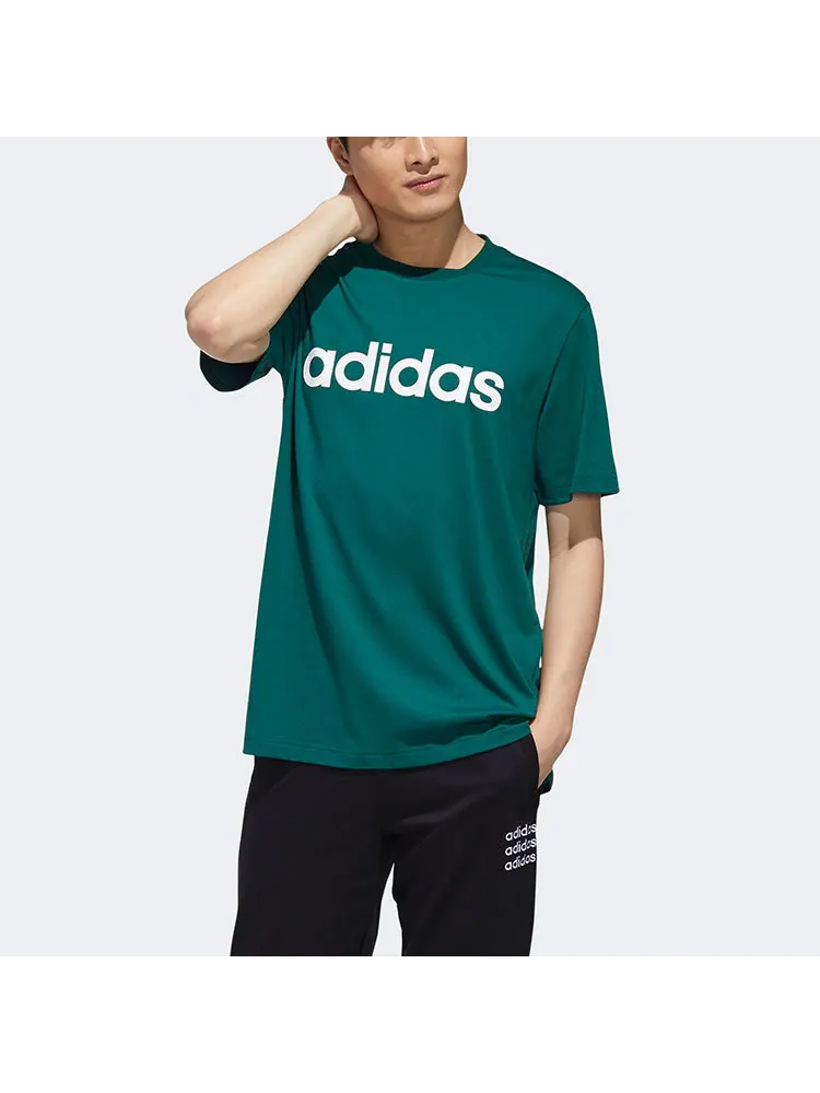 Футболка adidas neo Sports Round Neck Short Sleeve Green — изображение 3 из 6, зеленый