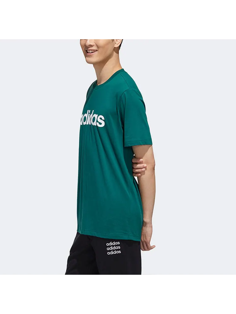 Футболка adidas neo Sports Round Neck Short Sleeve Green — изображение 5 из 6, зеленый