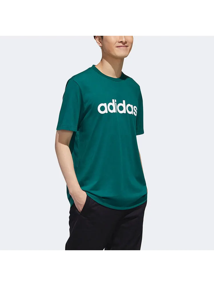 Футболка adidas neo Sports Round Neck Short Sleeve Green — изображение 6 из 6, зеленый