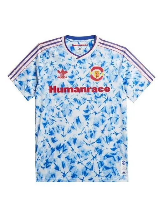 Футболка adidas originals x Human Race Crossover Soccer/Football Sports Quick Dry Jersey SW Fan — изображение 1 из 4, синий