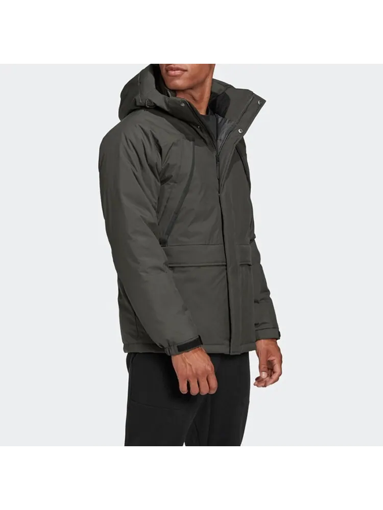 Пуховик Adidas Outdoor Sports hooded down — изображение 4 из 5, темный коричневый