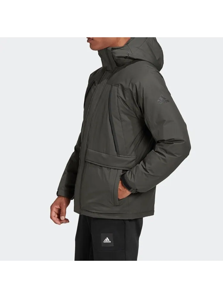Пуховик Adidas Outdoor Sports hooded down — изображение 5 из 5, темный коричневый