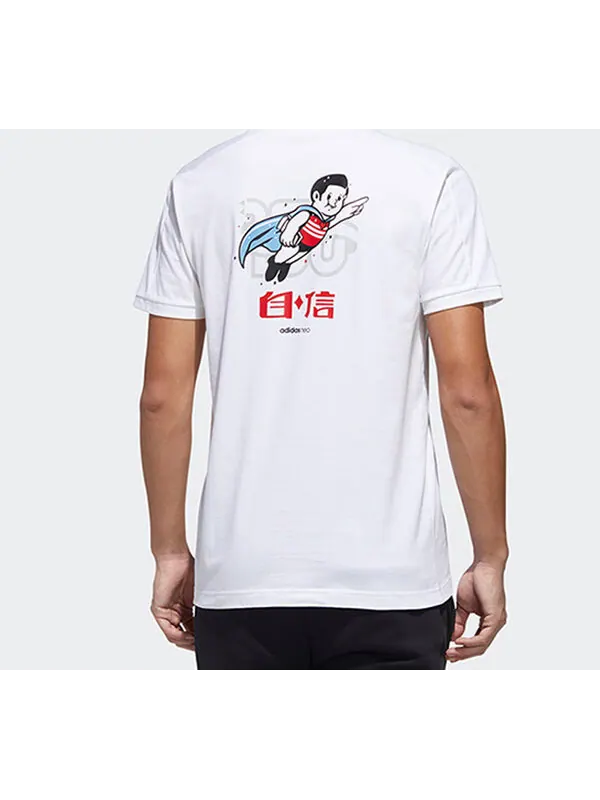 Футболка neo m gk tee3 с принтом короткий рукав Adidas — изображение 4 из 4, белый