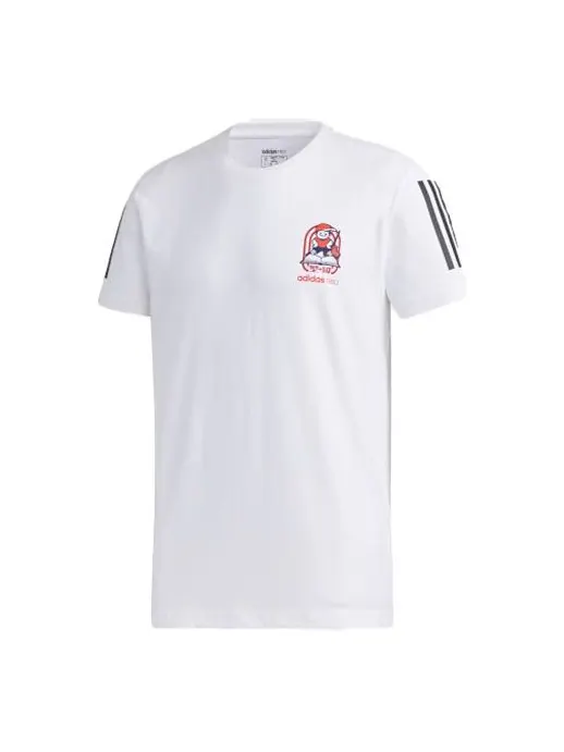 Футболка neo m gk tee1 casual 2020 round neck white Adidas — изображение 1 из 4, белый