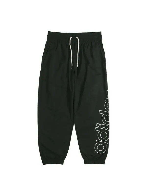 Спортивные штаны (WMNS) adidas neo Brlv Wvn Tp Logo Printing Sweatpants Black — изображение 1 из 4, черный