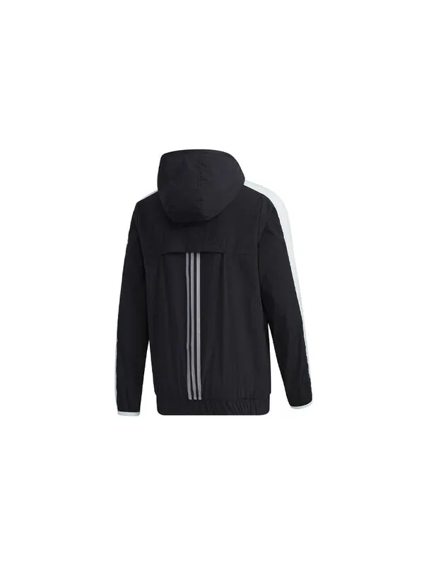 Куртка adidas neo Casual Windproof Sports Jacket Black — изображение 2 из 4, черный