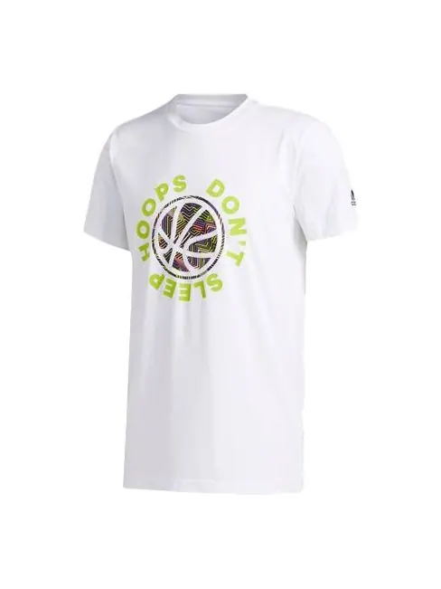 Футболка apac smr hds basketball sports short sleeve white Adidas — изображение 1 из 4, белый