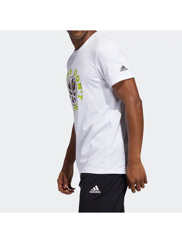 Футболка apac smr hds basketball sports short sleeve white Adidas — изображение 4 из 4, белый