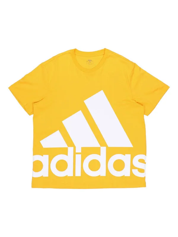 Футболка sports round neck casual alphabet short sleeve yellow Adidas — изображение 1 из 4, желтый