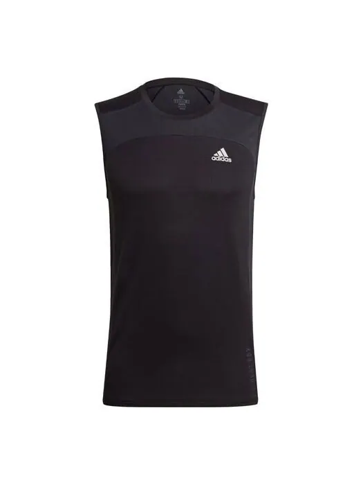 Майка adidas Heatrdy Sleevl Casual Running Sports Vest Black — изображение 1 из 4, черный