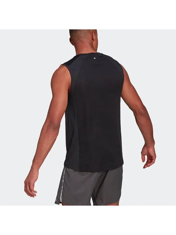 Майка adidas Heatrdy Sleevl Casual Running Sports Vest Black — изображение 3 из 4, черный