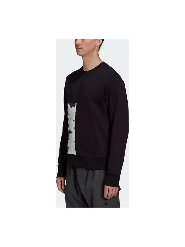 Толстовка Men's Y-3 Logo Printing Long Sleeves Pullover Black — изображение 1 из 2, черный