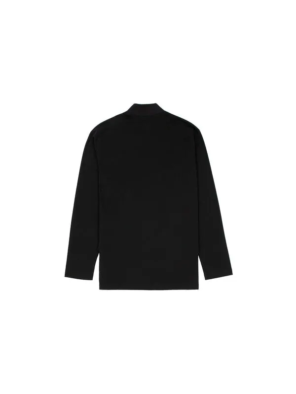 Футболка men's y-3 solid color casual long sleeves black Adidas — изображение 2 из 4, черный