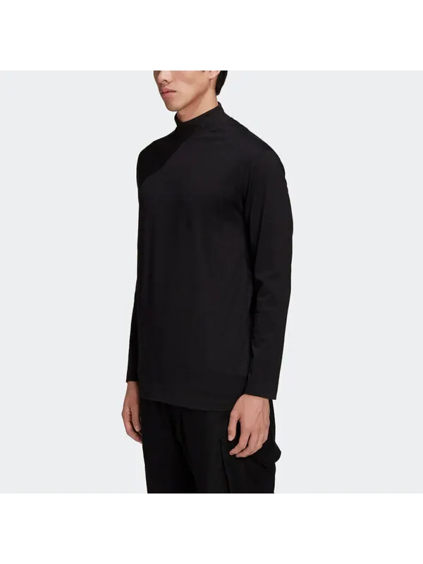 Футболка men's y-3 solid color casual long sleeves black Adidas — изображение 4 из 4, черный