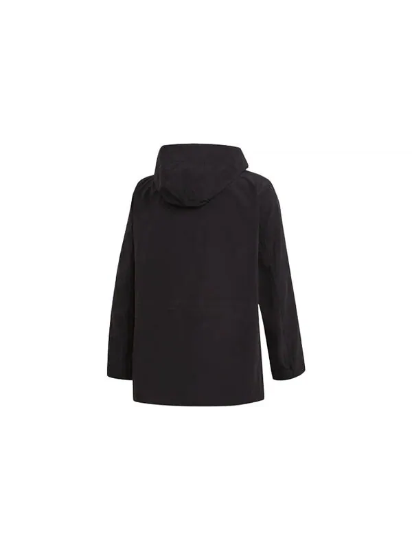Куртка men's y-3 casual hooded windproof jacket black Adidas — изображение 2 из 4, черный