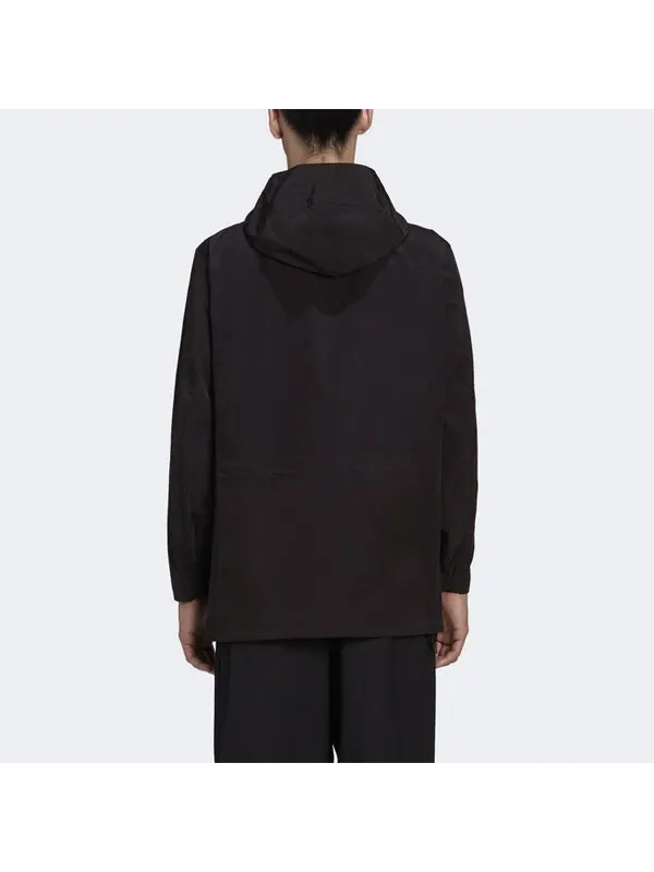 Куртка men's y-3 casual hooded windproof jacket black Adidas — изображение 4 из 4, черный
