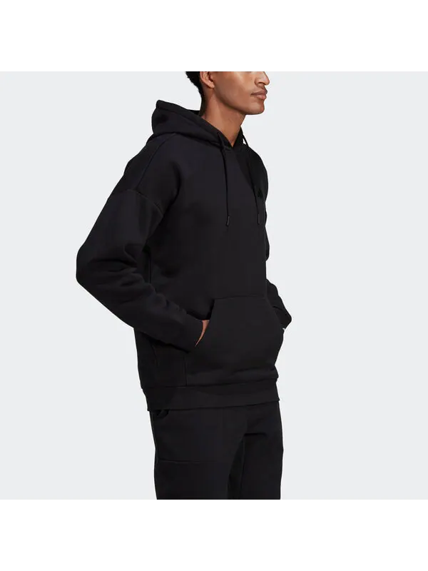 Толстовка adidas M Urban Whd Bst Athleisure Casual Sports Loose Fleece Lined Black — изображение 4 из 4, черный