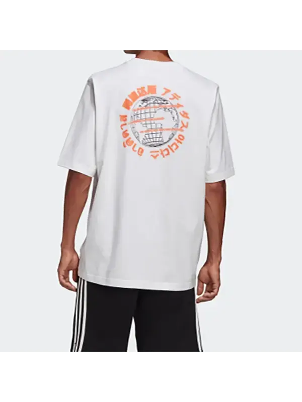 Футболка оригинальные графические Футболка для мужчин Adidas — изображение 4 из 4, белый
