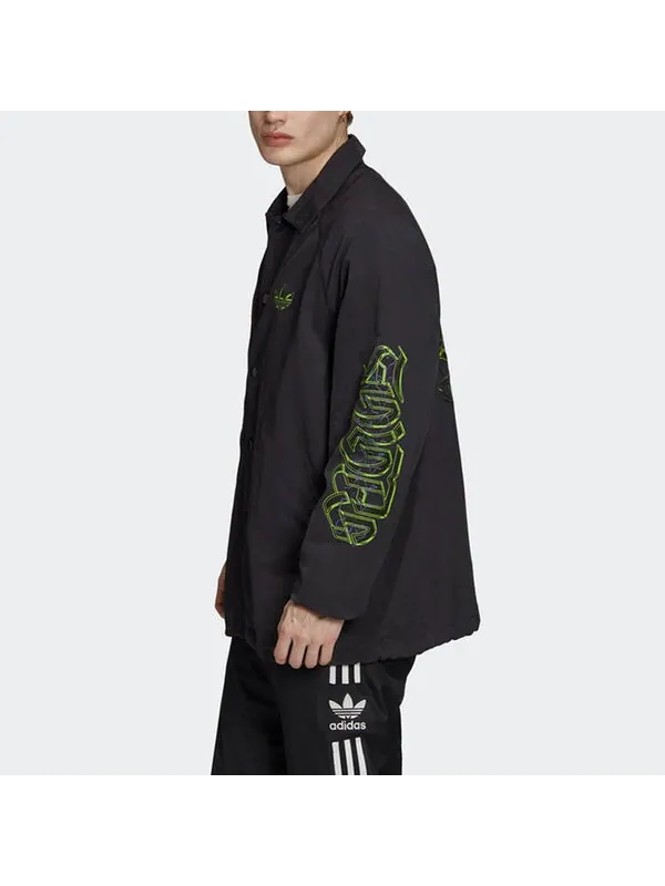 Куртка оригинальная графика lw wb спортивная куртка Adidas — изображение 4 из 4, черный