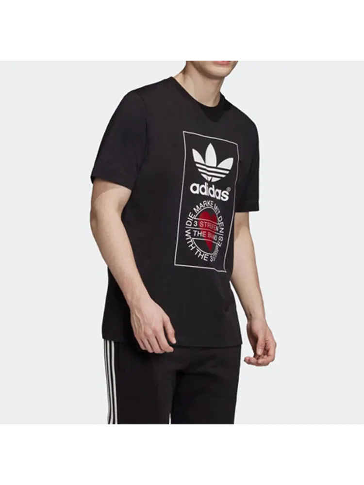 Футболка Men's adidas originals Valentine's Day Series Unisex Tee Love Printing Short Sleeve Black — изображение 6 из 6