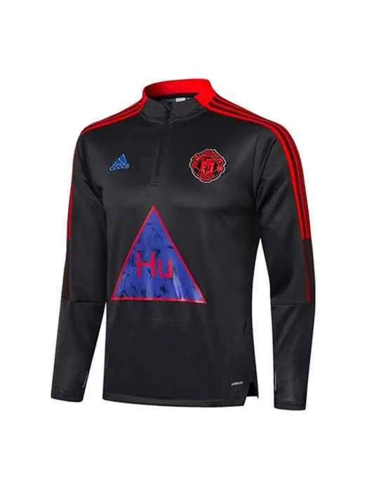 Толстовка adidas x Crossover Mufc Hu Tr Top Manchester United Soccer/Football Sports Gray — изображение 1 из 4, темный серый