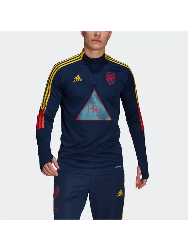Толстовка adidas x Crossover Afc Hu Tr Top Arsenal Soccer/Football Half Zipper Sports Blue — изображение 2 из 4, синий