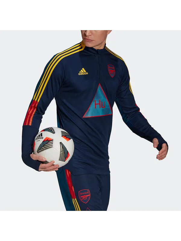 Толстовка adidas x Crossover Afc Hu Tr Top Arsenal Soccer/Football Half Zipper Sports Blue — изображение 4 из 4, синий