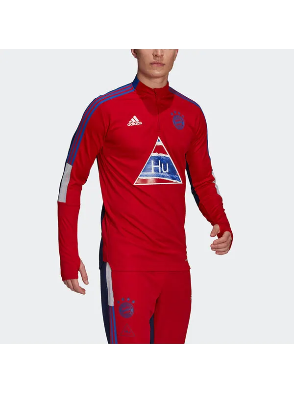 Толстовка adidas x Crossover Fcb Hu Tr Top Bayern Munich Soccer/Football Half Zipper Sports Stand — изображение 2 из 4