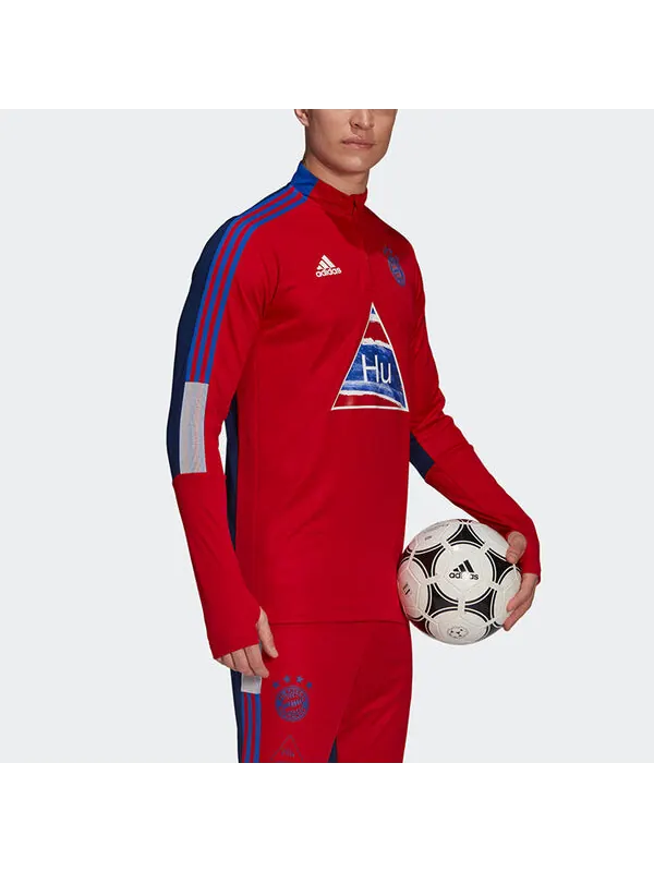 Толстовка adidas x Crossover Fcb Hu Tr Top Bayern Munich Soccer/Football Half Zipper Sports Stand — изображение 4 из 4