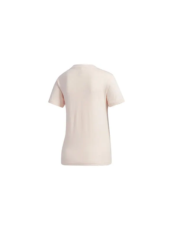 Футболка large shiny logo short sleeve pink Adidas — изображение 2 из 4, розовый