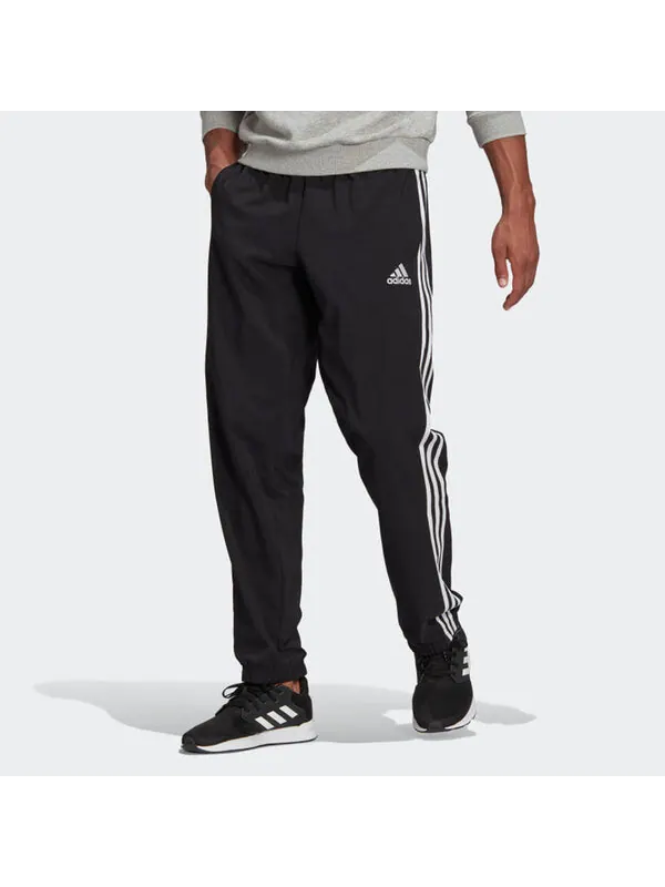 Спортивные штаны adidas Stripe Loose Straight Training Sports Pants Black — изображение 2 из 4, черный
