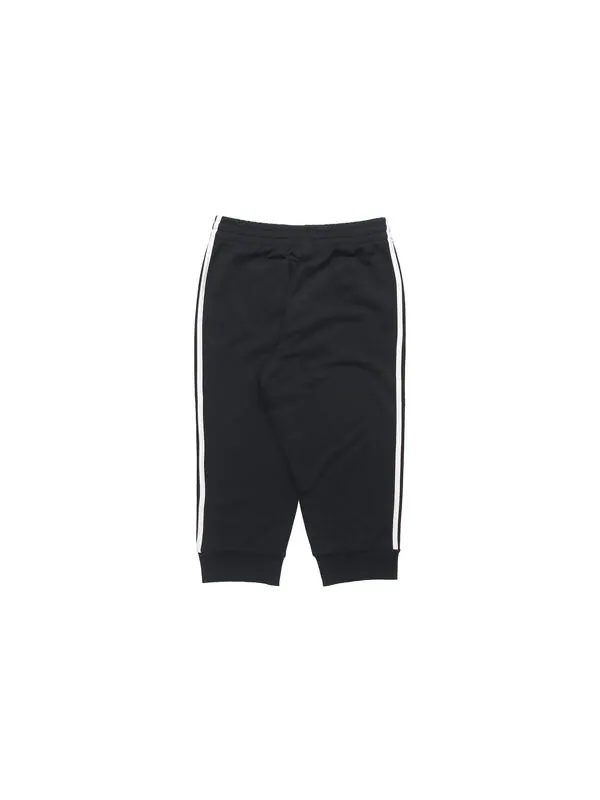 Спортивные штаны adidas M 3s Ft Tc 34pt Logo Embroidered Stripe Knit Bundle Feet Cropped Pants Black — изображение 2 из 4