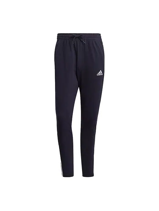 Спортивные штаны adidas Casual Sports Side Stripe Elastic Waistband Long Pants Blue — изображение 1 из 4, синий