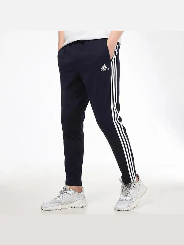 Спортивные штаны adidas Casual Sports Side Stripe Elastic Waistband Long Pants Blue — изображение 4 из 4, синий