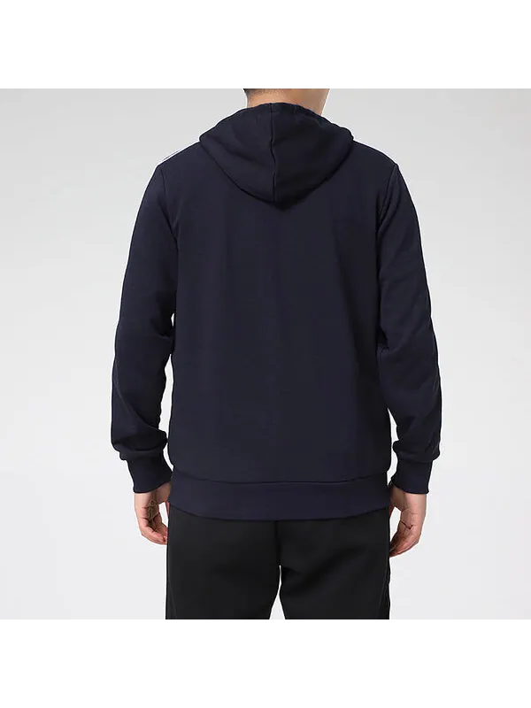 Куртка adidas M 3S FT FZ HD Knit Hooded Jacket Blue — изображение 4 из 4, синий